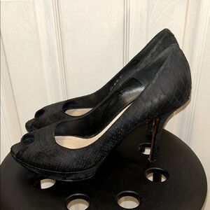 Vintage Dior Peeptoe Heels Size 42